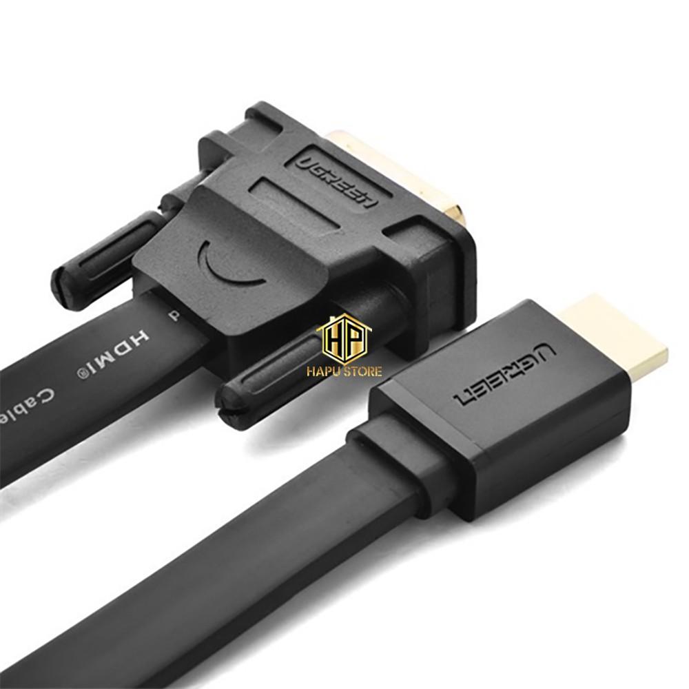 Cáp HDMI sang DVI Ugreen 30107 dài 3m cao cấp - Hàng Chính Hãng