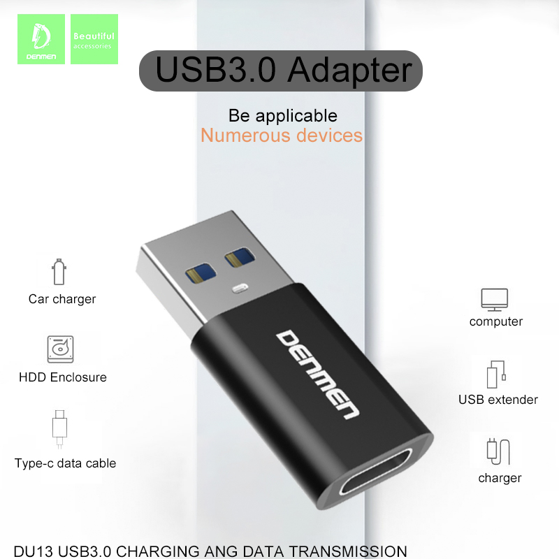 USB 3.0 Chuyển Đổi Sang Type-C VDENMENV DU13 Hỗ Trợ Chuyển Đổi Dữ Liệu-Hàng chính hãng