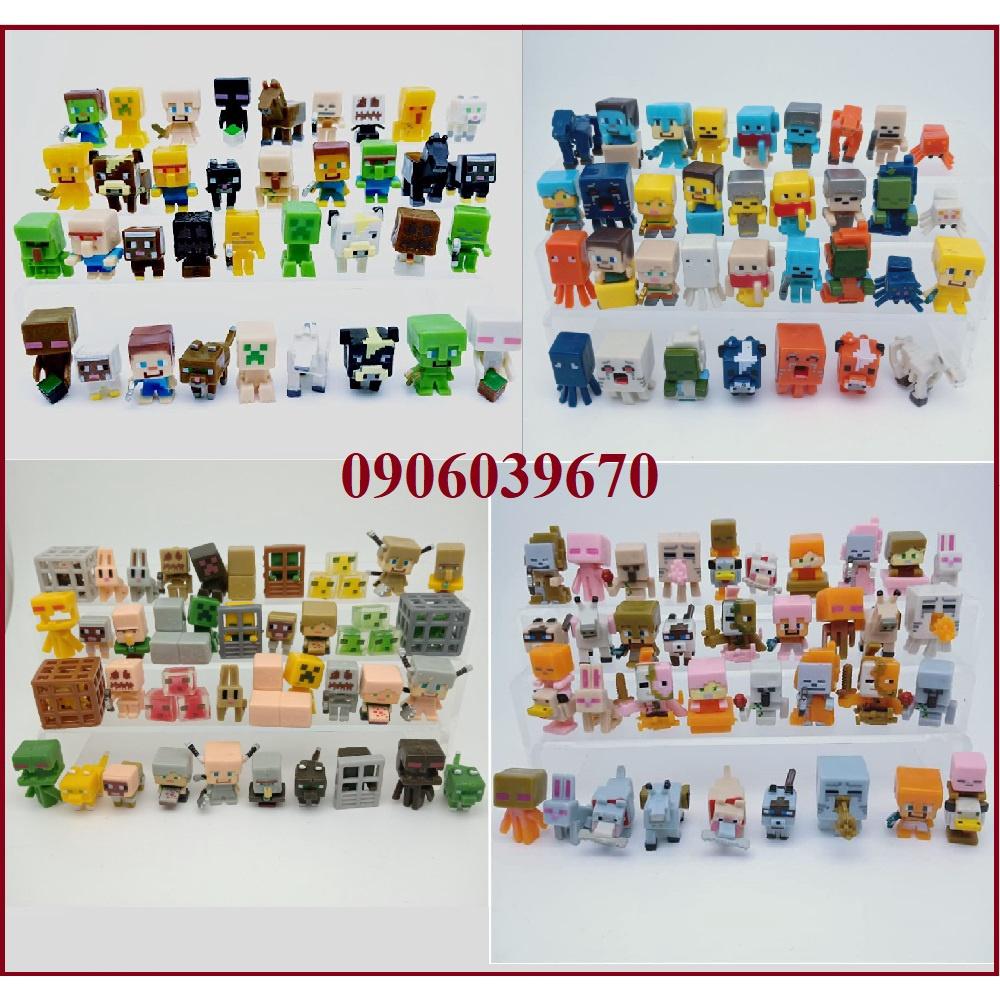 6 nhân vật minecraft mini figure random