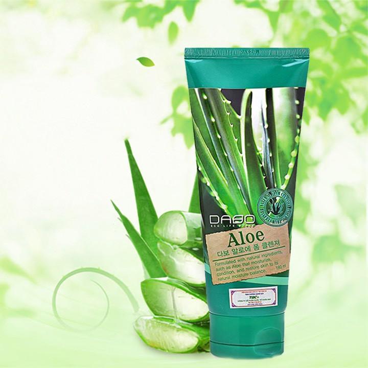 Sữa Rửa Mặt Hàn Quốc DABO lô hội 180ml_sạch sâu, se khít lỗ chân lông, ngừa mụn và dưỡng ẩm cho làn da mặt luôn mềm mịn