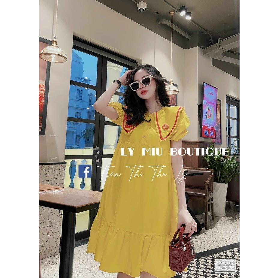 ĐẦM BABYDOLL DÁNG DÀI CỔ TRÒN CÓ VẠT KẾT HOA TAY NGẮN CHO CÁC NÀNG TIỂU THƯ NHÀ MEOWSHOP