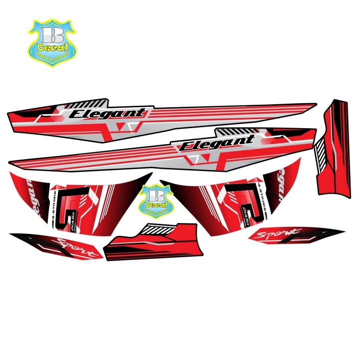Tem rời elegant 50 2016 R trắng đỏ đen