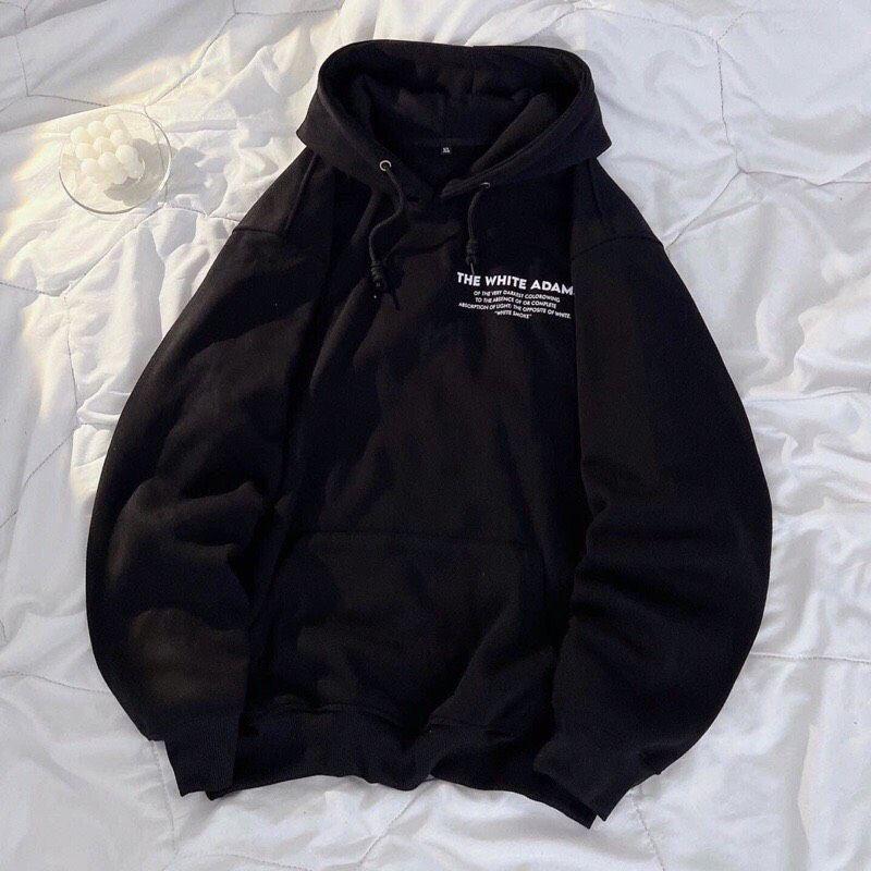 Áo Hoodie Lưng Xương Unisex Nỉ kiểu form rộng tay bồng dáng đường phố học sinh hàn quốc