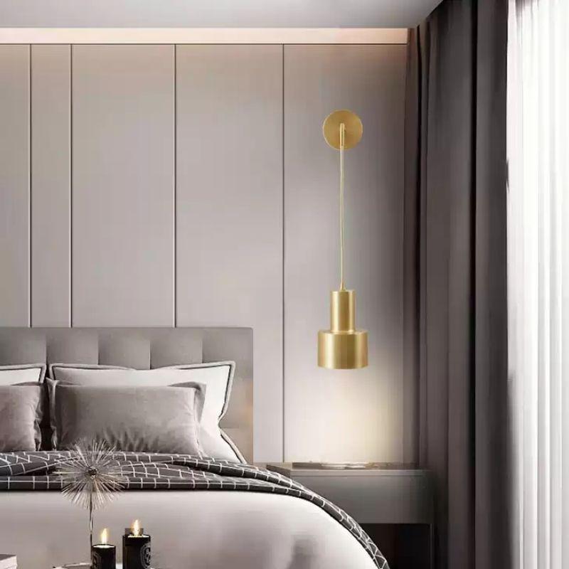 Đèn thả gắn tường màu đồng hiện đại, đèn trang trí - tặng kèm bóng led