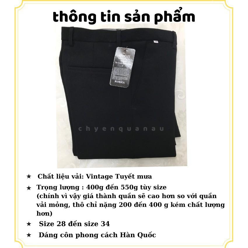 Quần âu nam chất vải tuyết Hàn co giãn 4 chiều , chuẩn thiết kế cực tôn dáng, lịch sự, trẻ trung