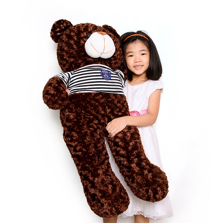 Gấu bông teddy 1m đáng yêu Tặng kèm gấu bông trà sữa xinh xắn