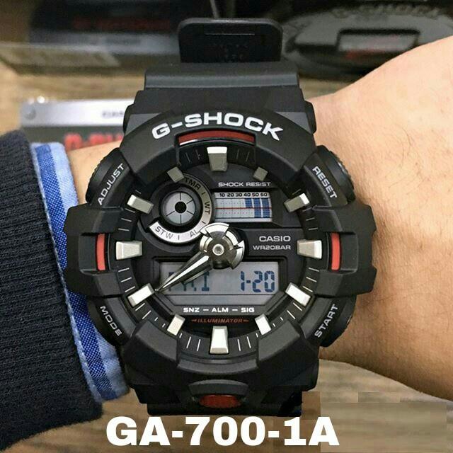 Đồng Hồ Nam Dây Nhựa Casio G-Shock GA-700-1A Chính Hãng - GA-700-1ADR