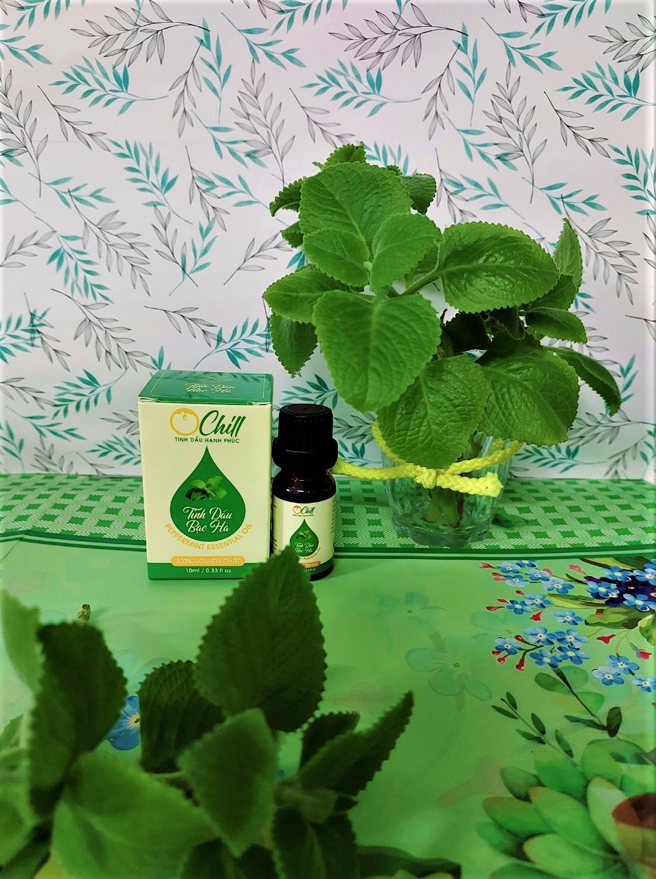 Tinh Dầu Bạc Hà OCHILL, Nguyên Chất 100%, Peppermint Essential Oil - Kiểm Định QUATEST, COA