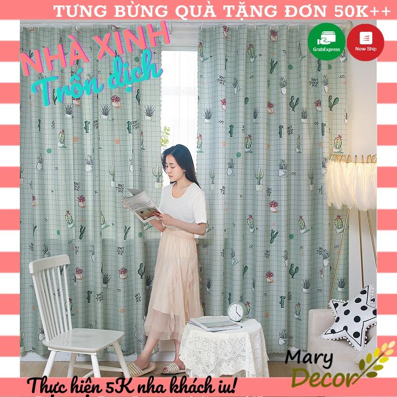 Rèm dán cửa che nắng trang trí không gian với hoạ tiết in đáng yêu Mary Decor