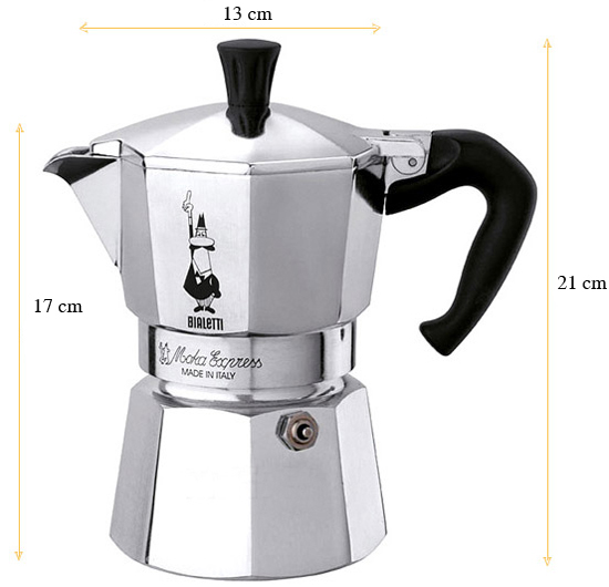 Bình Pha Cà Phê Bialetti Moka 3 Cup 990001162