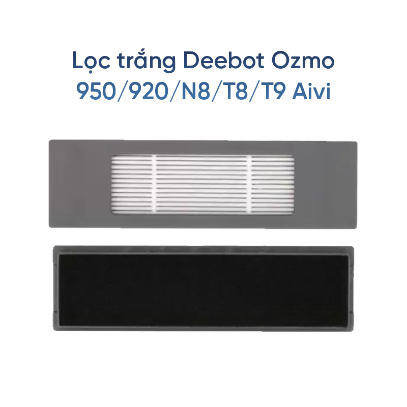 Lọc trắng dành cho Deebot ozmo 920/950/N8/T8/T9/T8 AIVI (NỘI ĐỊA)_Hàng chính hãng