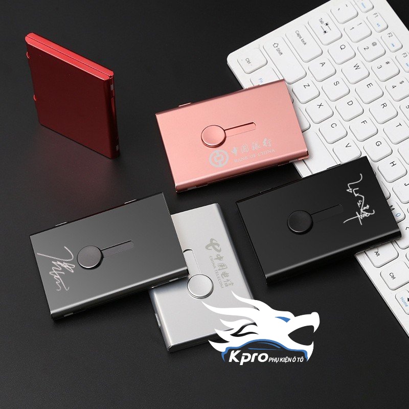 Hộp đựng danh thiếp, namecard thiết kế đẩy thông minh - Hàng Kpro chất lượng cao