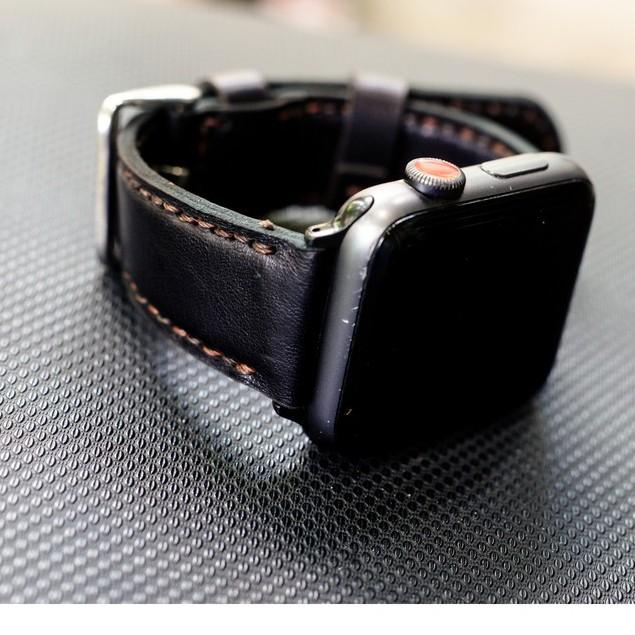 Dây đồng hồ RAM Leather apple watch da dê đen - RAM classic 1997