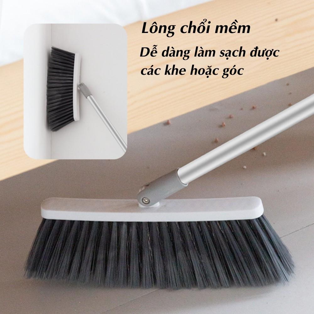 Chổi Quét Nhà Kèm Hót Rác Thông Minh Gấp Gọn Tiện Dụng TIME HOME