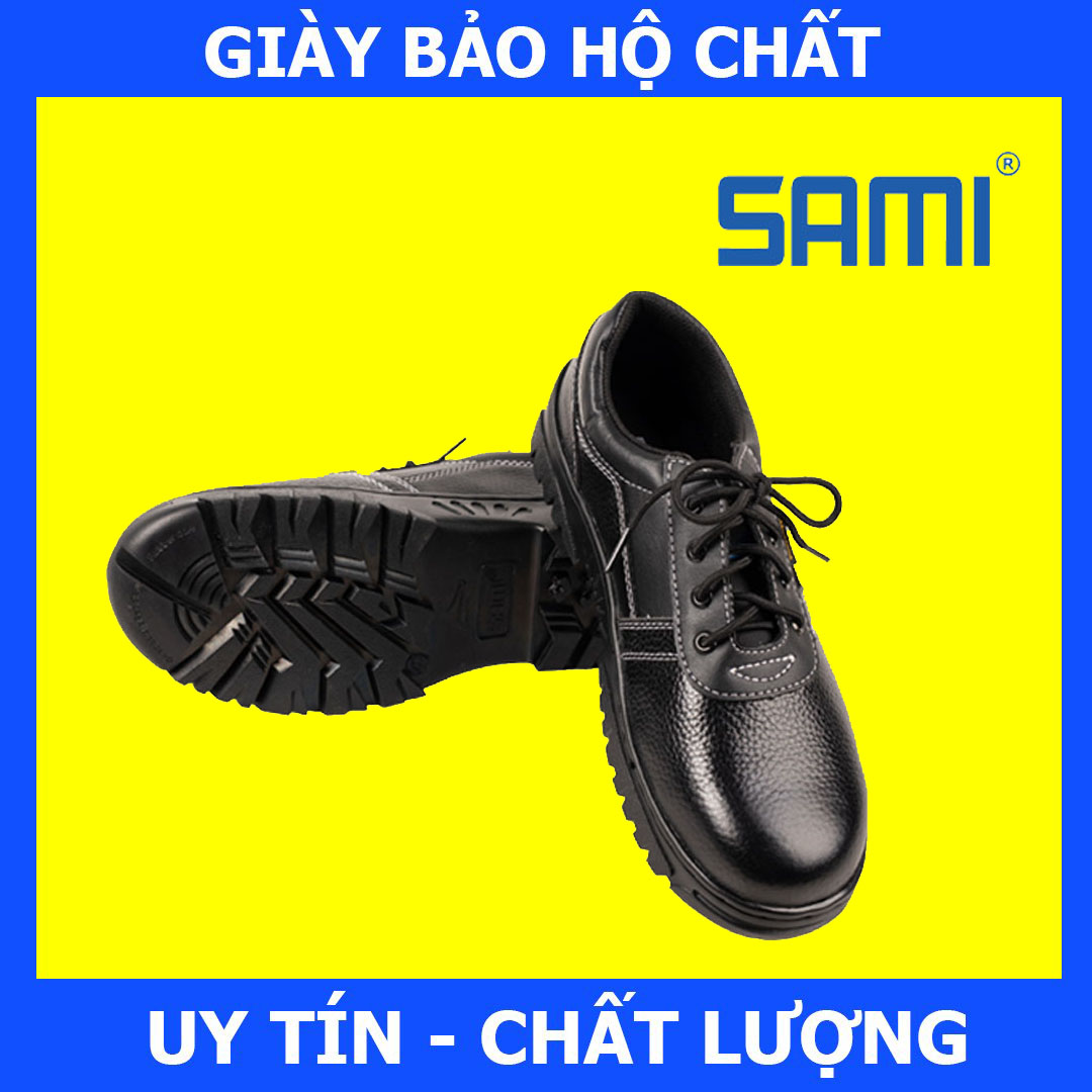 [Hàng Chính Hãng] Giày Bảo Hộ Sami 20 Da Chất Lượng Cao, Chống Dập Ngón, Chống Đâm Xuyên