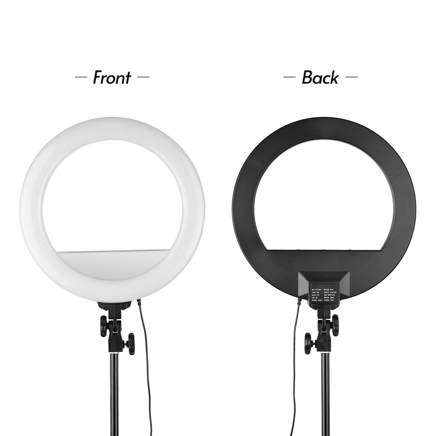 Đèn 14 inch / 36 cm Video LED Ring Light 13W 3000-6500K Có thể thay đổi độ sáng 10 cấp độ CRI90