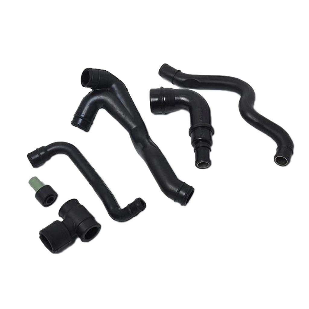 6Pcs Engine Crankcase Breather Hose Pipe Set For  A3   Golf 4