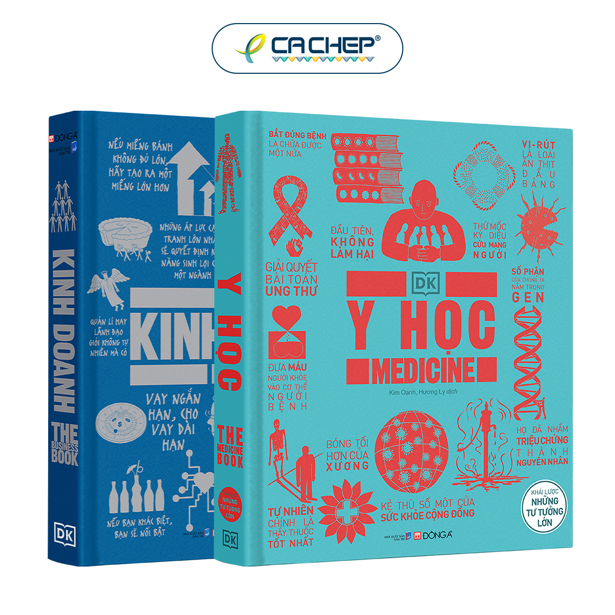 Combo 2 cuốn Khái lược: Y học - Khái lược những tư tưởng lớn và các lĩnh vực khác
