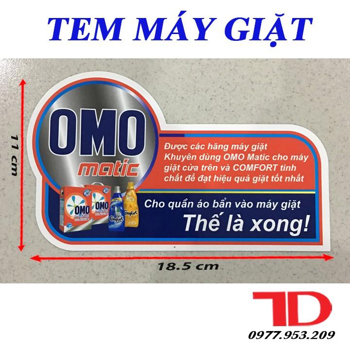 Combo 10 Tem OMO Dán Máy Giặt