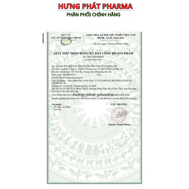 Viên uống bổ sung Vitamin 15B ginseng tăng sức đề kháng cho cơ thể - Hộp 100 viên