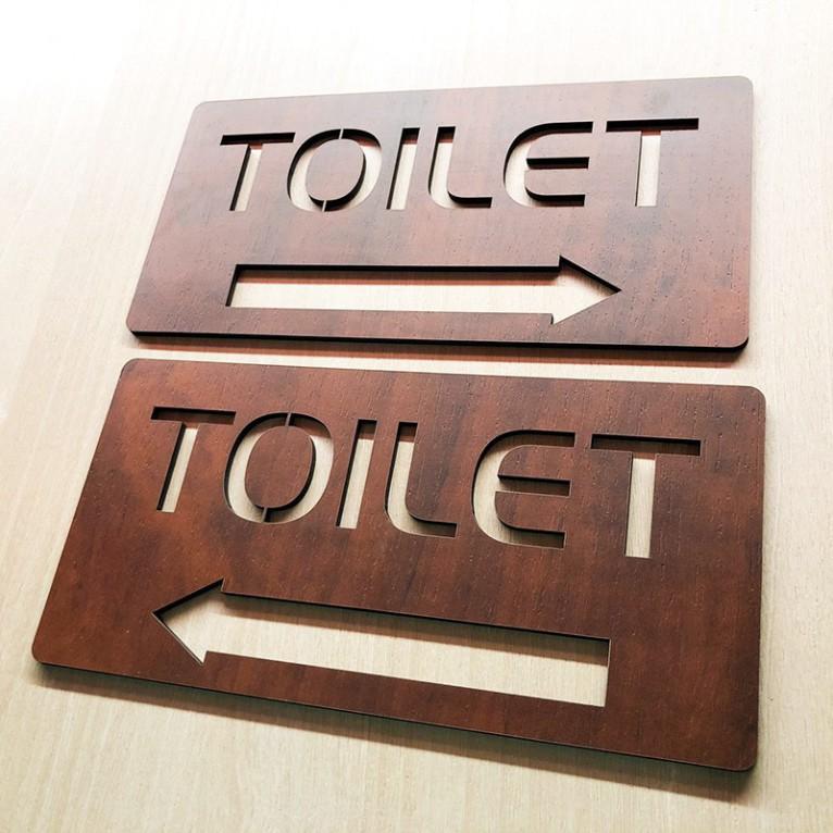 Bảng gỗ CARINA TB010- Bảng toilet- Bảng phòng vệ sinh- Bảng WC F010