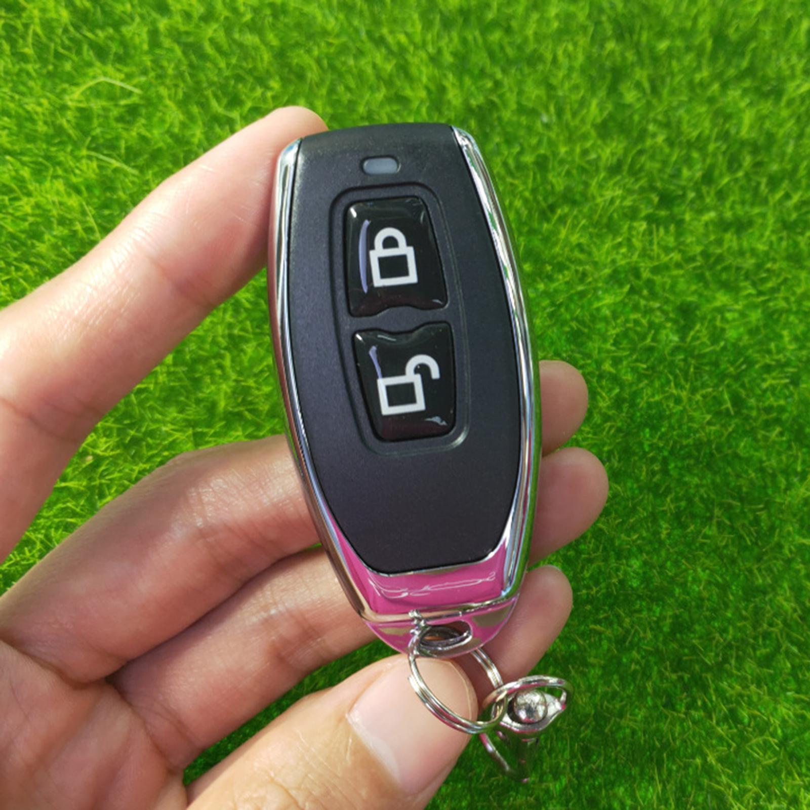 Universal Remote Keychain 2 Buttons Garage Door Remotes for Electric Vehicle