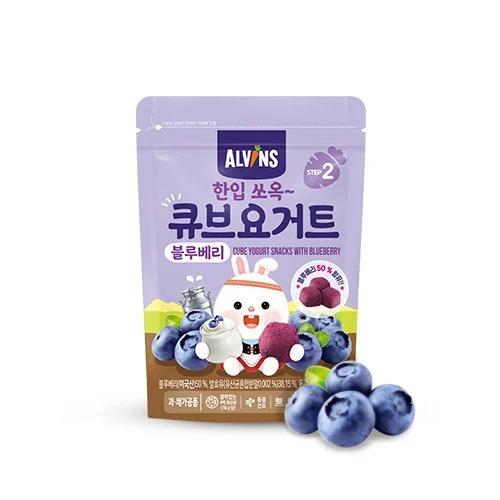 Sữa chua khô sấy lạnh cho bé vị dâu/ xoài/ việt quất/ táo Alvins 16g