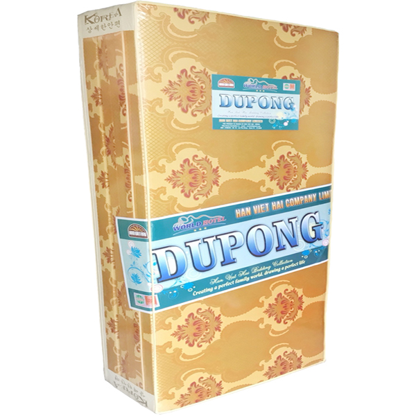 Nệm bông ép gấp 3 dupong 1m4x2mx9cm - Giao màu ngẫu nhiên