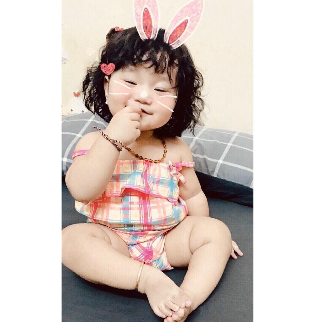 Bộ áo liền quần bé gái