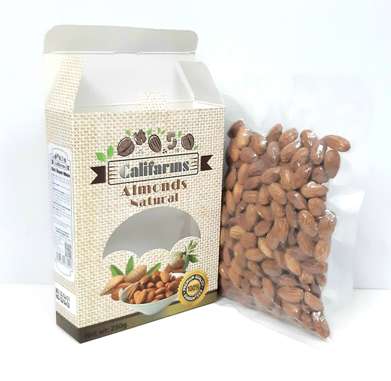 Hạnh Nhân Không Vỏ Califarms 250g