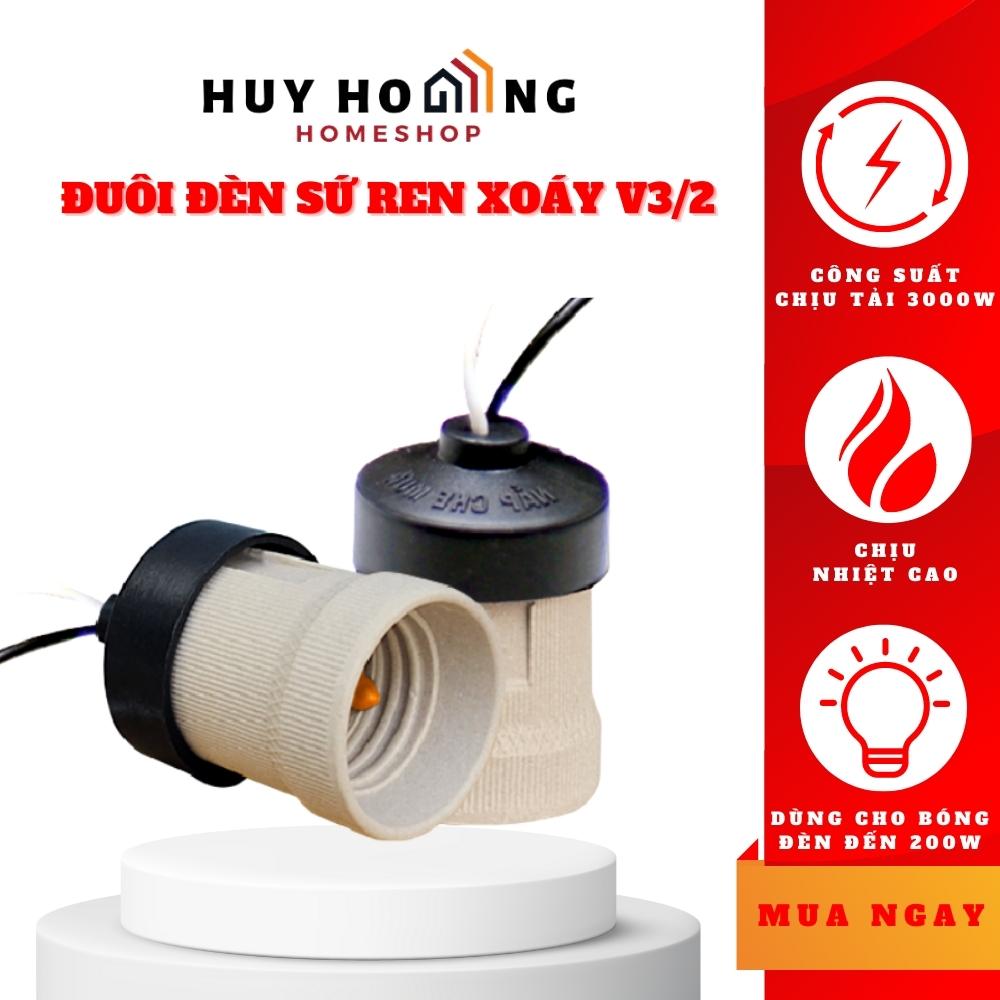 Đuôi đèn sứ chịu nhiệt V3/2 Sopoka - Hàng chính hãng