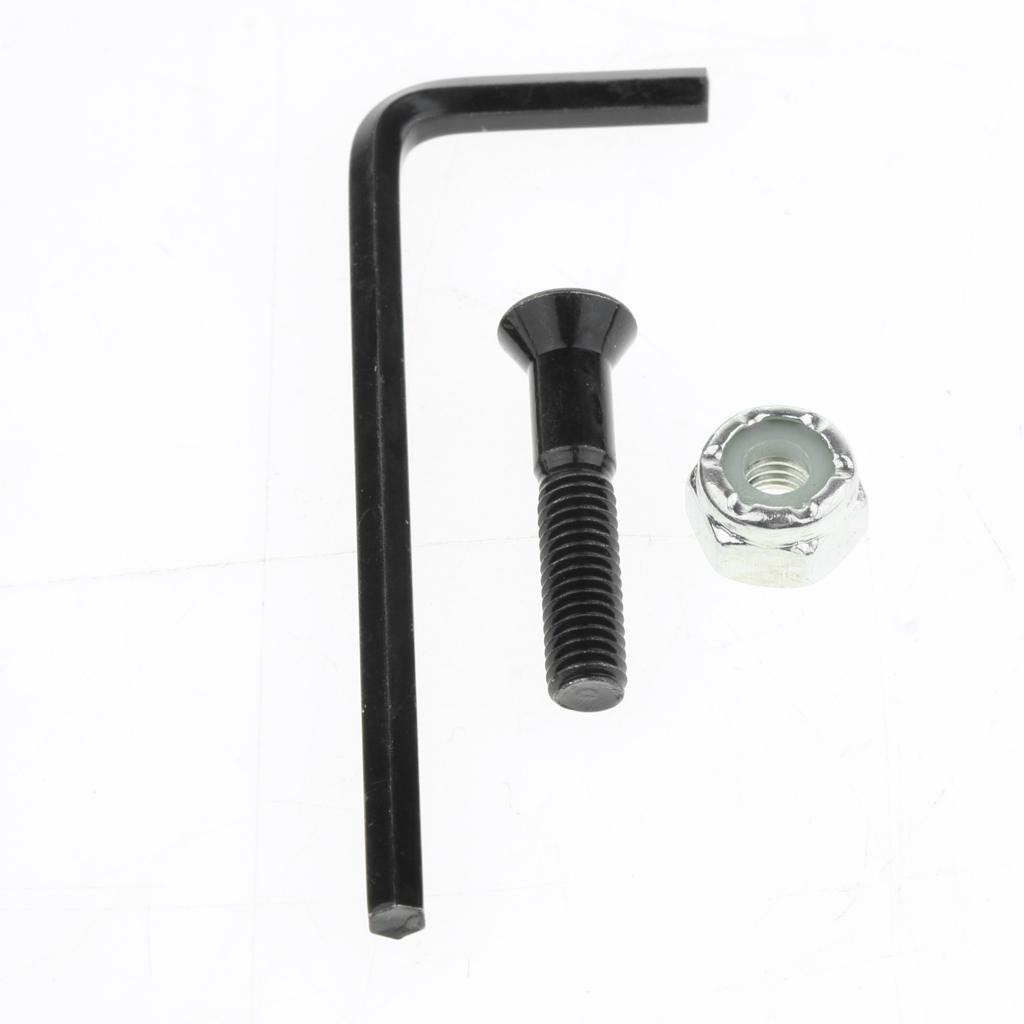 1 Set Skateboard Longboard Hardware with with L wrench 8 Black