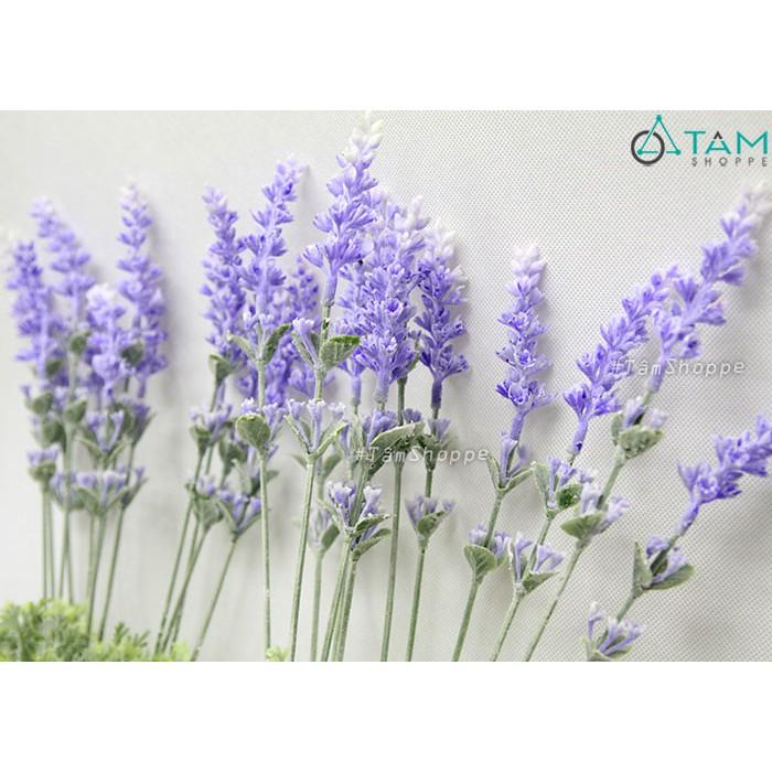 Cành hoa Lavender giả 2 tầng phủ bụi F-CHG-103