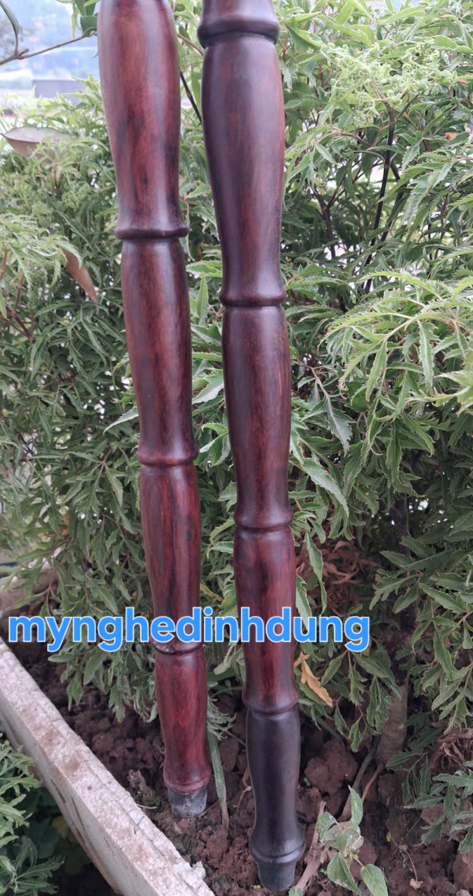 Gậy chống gỗ trắc đỏ đen