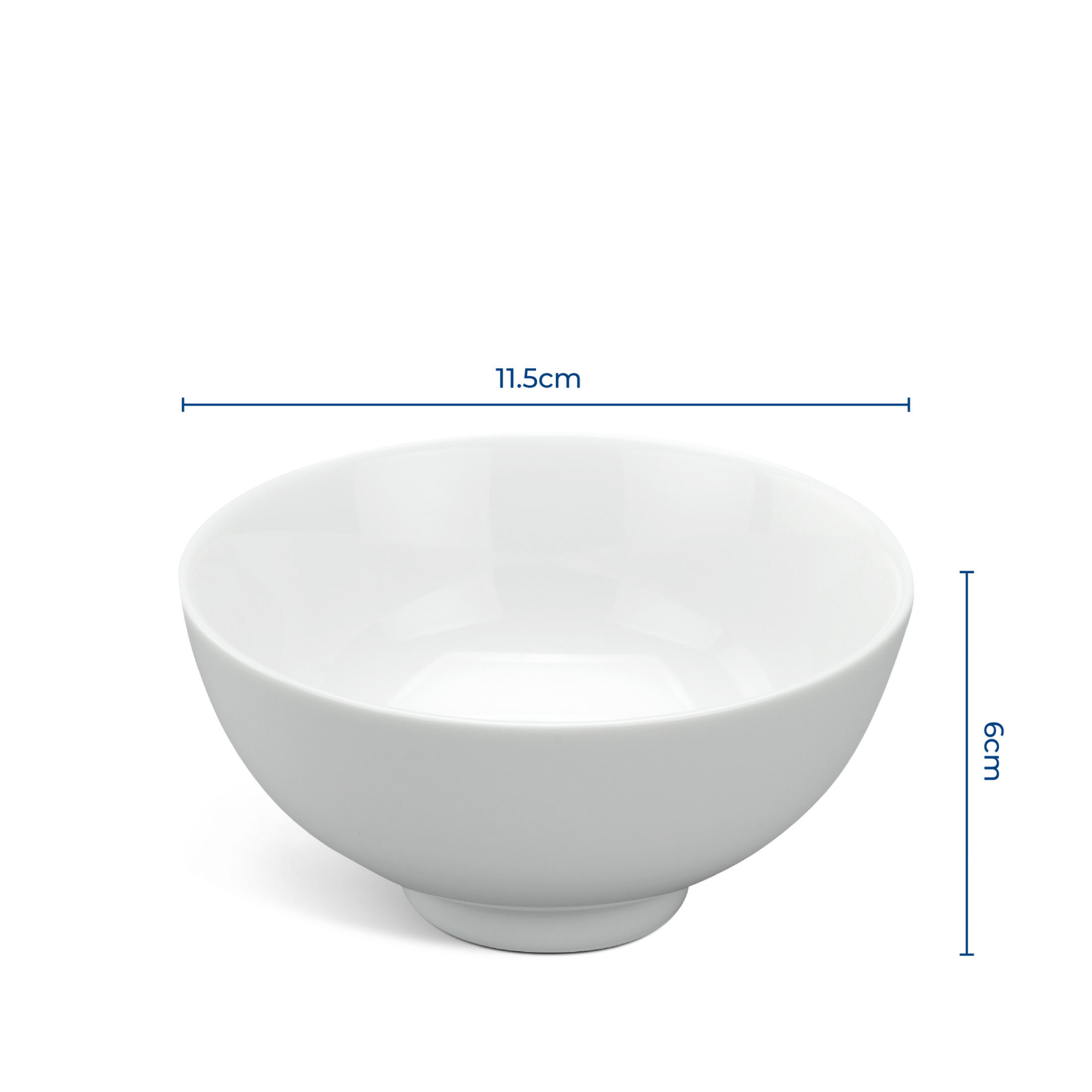 Bộ 10 chén Cơm Minh Long 11.5 cm Jasmine Trắng - hàng đẹp, bằng sứ cao cấp, dùng gia đình - tặng quà bạn bè, người thân