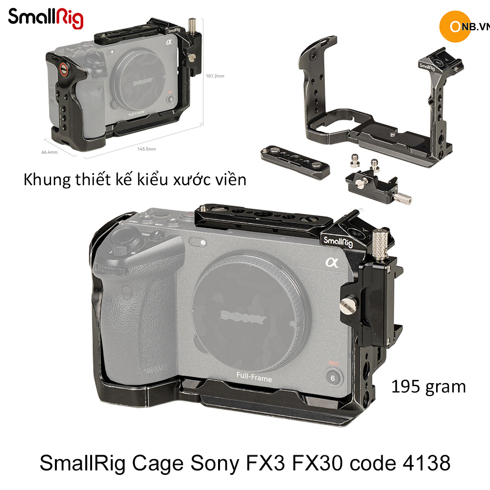 SmallRig Cage Khung bảo vệ So-ny FX3 FX30 code 4138