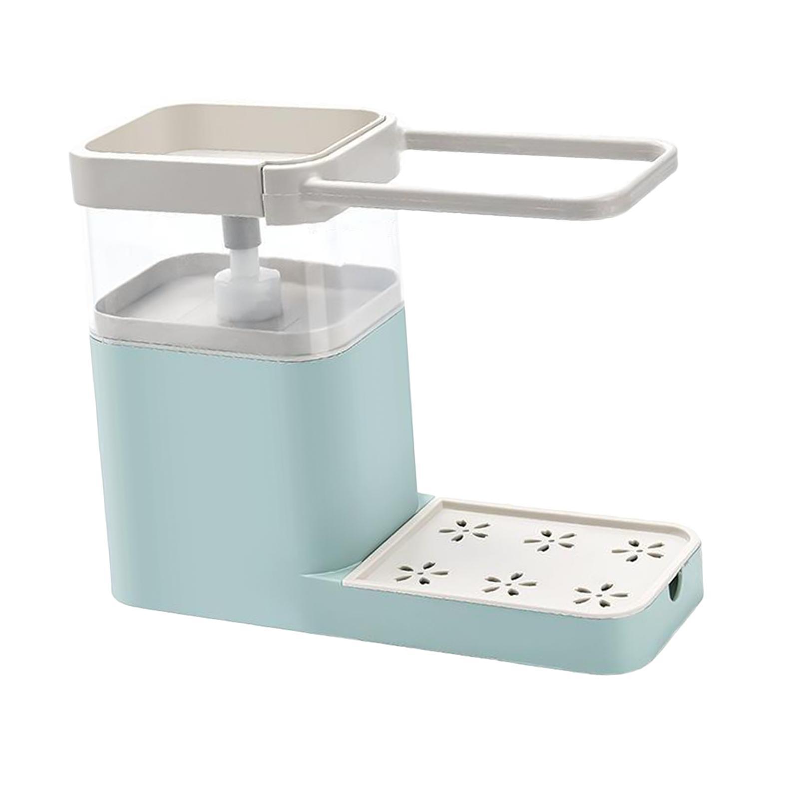 Soap Dispenser Rack Sponge Holder Dish Cloth Hanger for