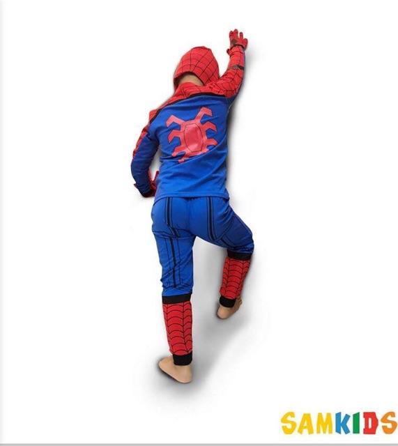 Bộ đồ siêu nhân nhện spider man SK009 dài Samkids