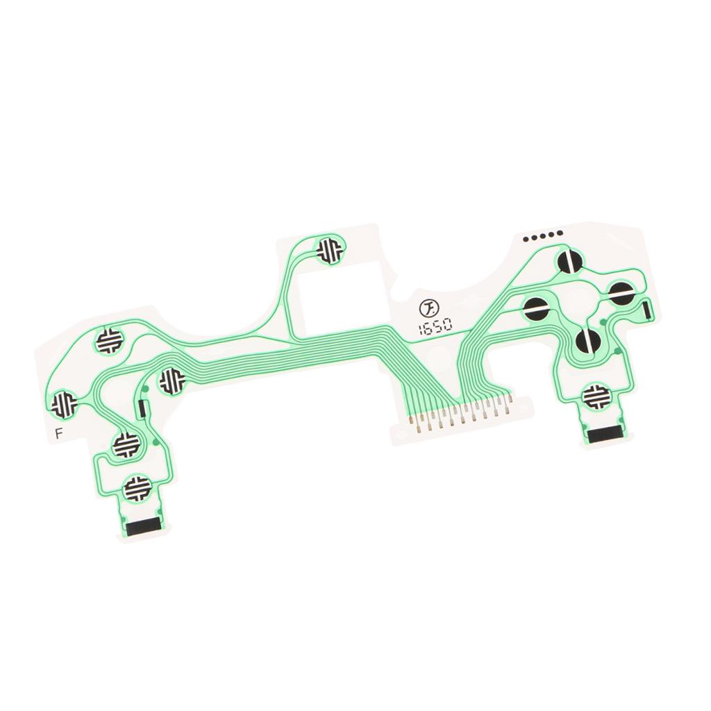 2xConductive Film Keypad Flat Flex Ribbon Cable For Sony PS4 Controllers Green