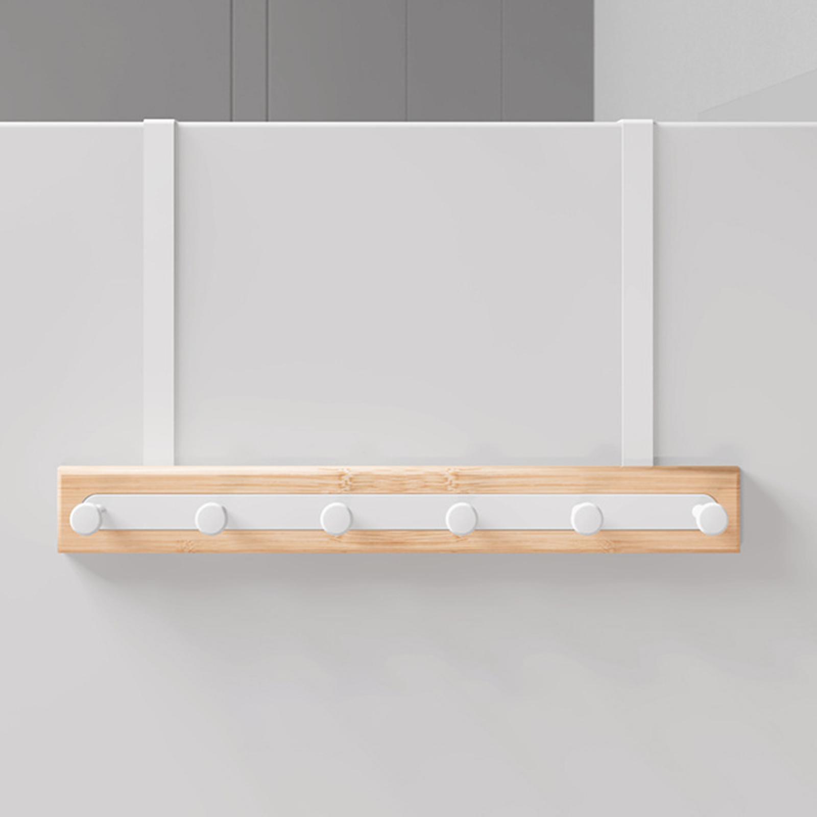 Over Hook Behind Back of Door Organizer Hooks Over Door Towel Rack Bathroom Home Organizer for Hanging Coat Handbag Hat Robe Towels,