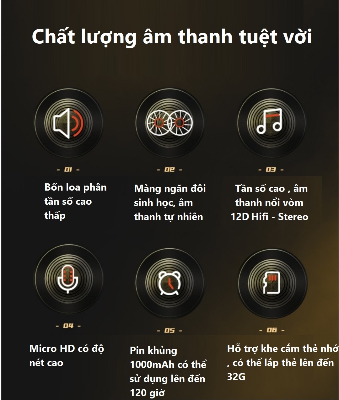 Tai nghe bluetooth thể thao quàng cổ 5.2 bốn loa , âm thanh vòm 12D Hifi - Stereo , dung lượng pin lớn 1000mAh sử dụng liên tục lên đến 120 giờ , hỗ trợ khe cắm thẻ nhớ TF, hỗ trợ chức năng siri.