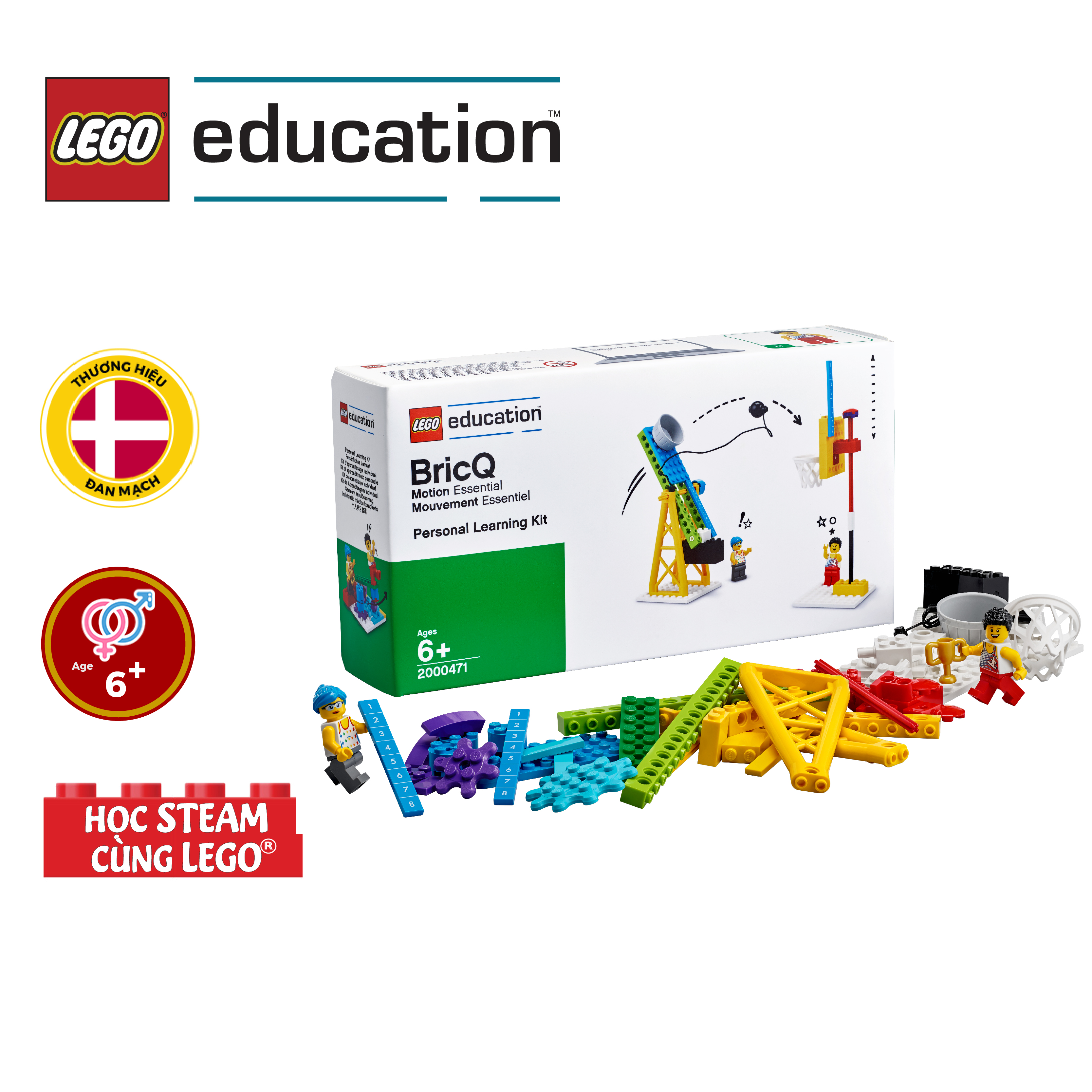 Đồ chơi trẻ em STEAM (*) LEGO Education BricQ 2000471 cho bé từ 6 -10 tuổi