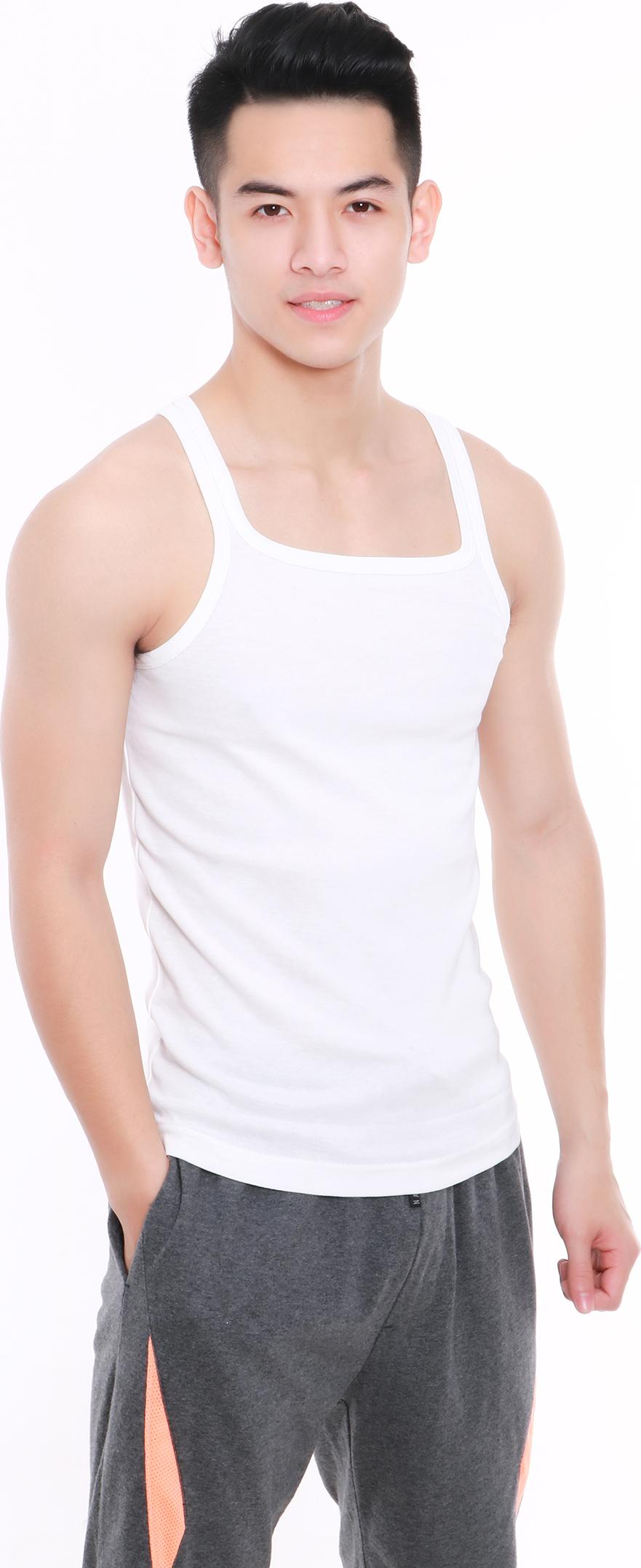 Áo lót nam Narsis D4080 màu trắng  trẻ trung năng động, chất liệu  cao cấp cực mềm mại thông thoáng