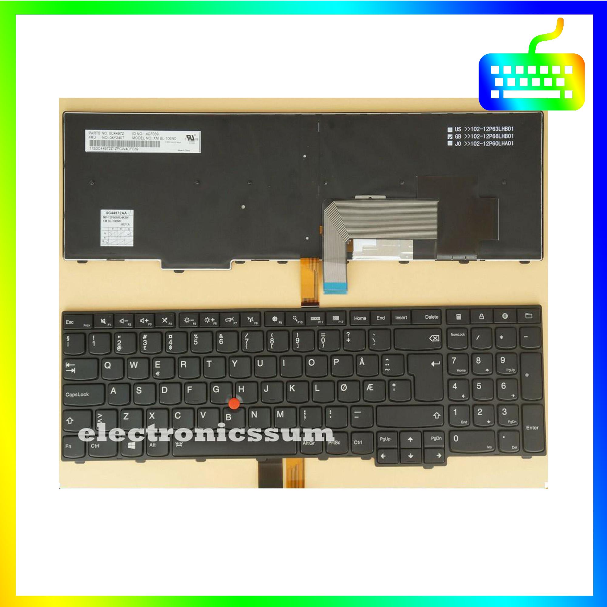 Bàn phím dành cho laptop Lenovo Thinkpad W540 W541 W550 W550s T540 T540P  Có Led - Hàng Nhập Khẩu - Sản phẩm mới 100%