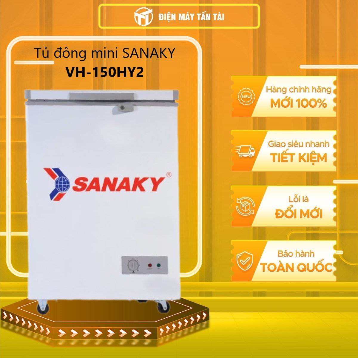 Tủ Đông Sanaky VH-150HY2 (100L) - Hàng Chính Hãng