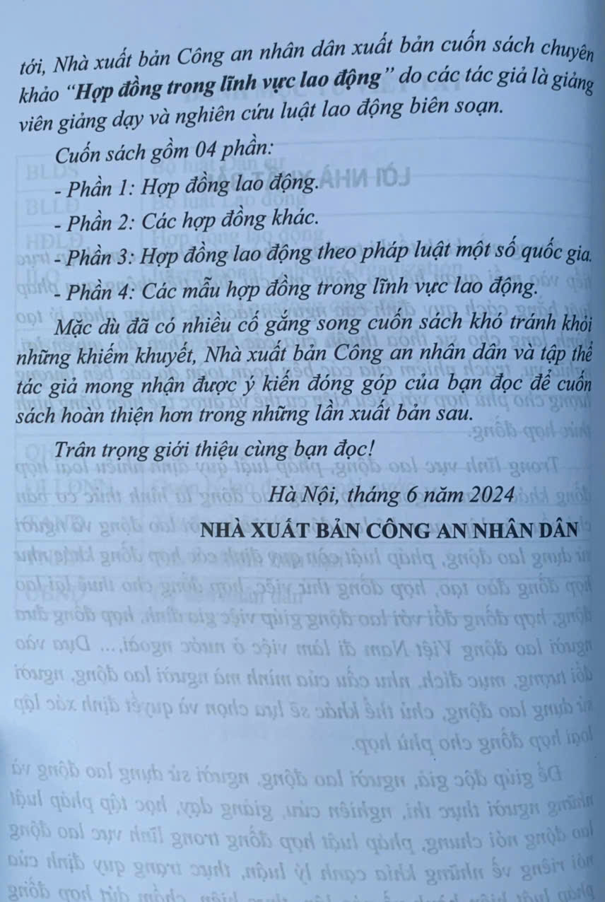 Hợp đồng trong lĩnh vực lao động