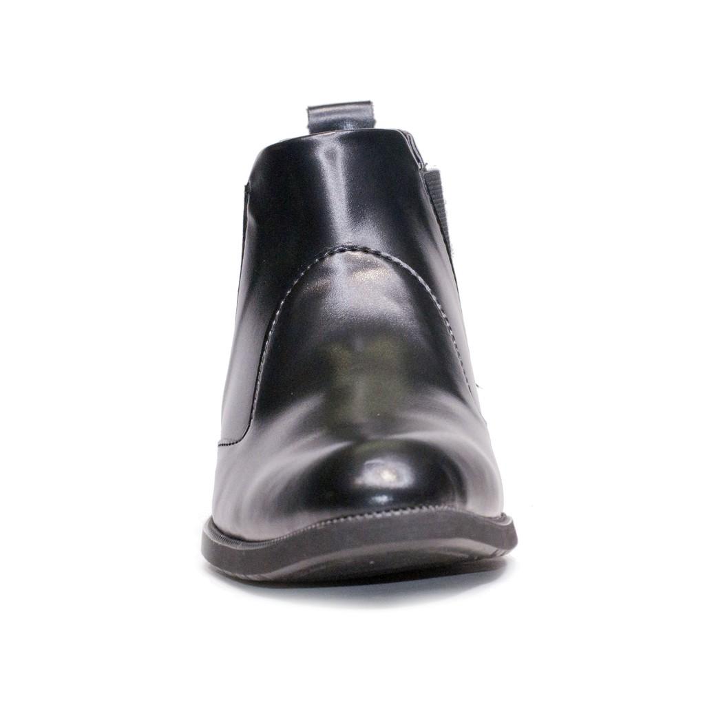 Giày Chelsea Boot Nam Cổ Chun Da Nhám Màu Đen Đế Khâu Rất Chắc Chắn - CB520-NHAMCHUN
