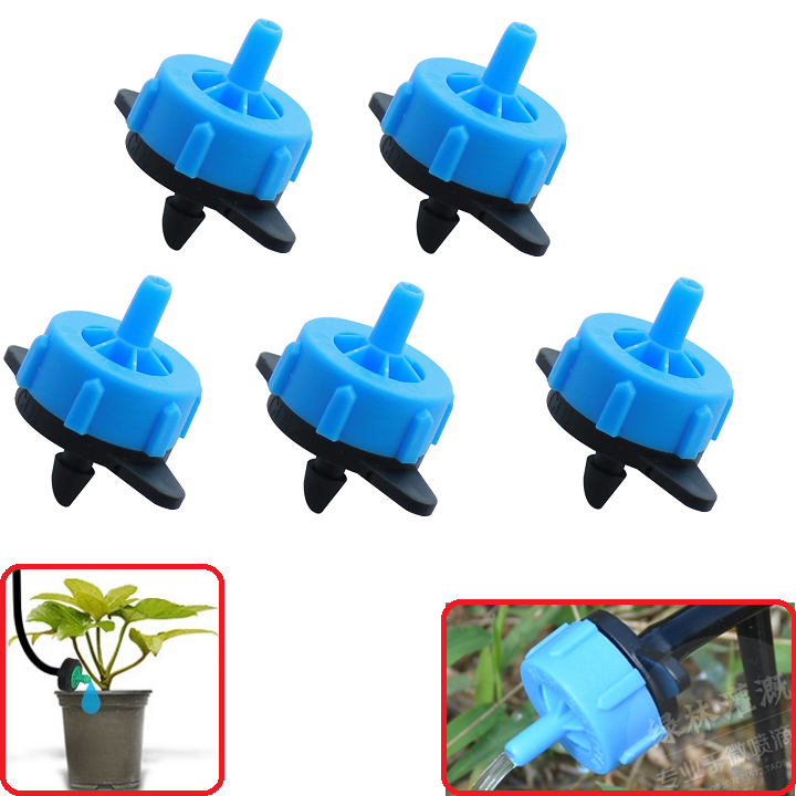 50 đầu tưới nhỏ giọt bù áp 4lít màu xanh dương tưới gốc