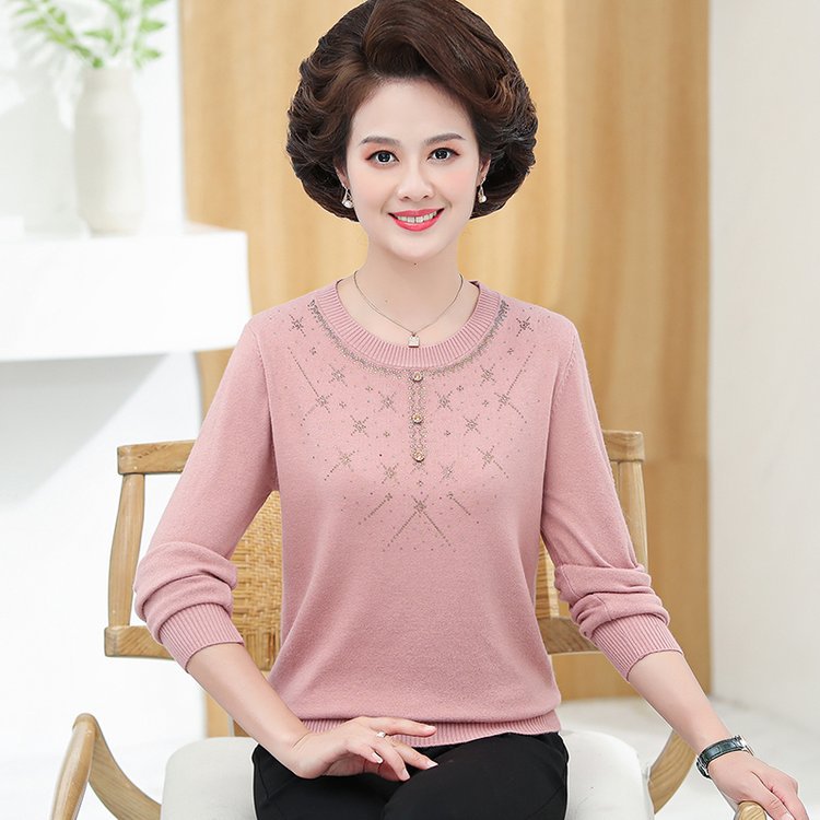 Áo Len Mùa Thu Mỏng Cho Mẹ AL06 - Hàng Quảng Châu Cao Cấp