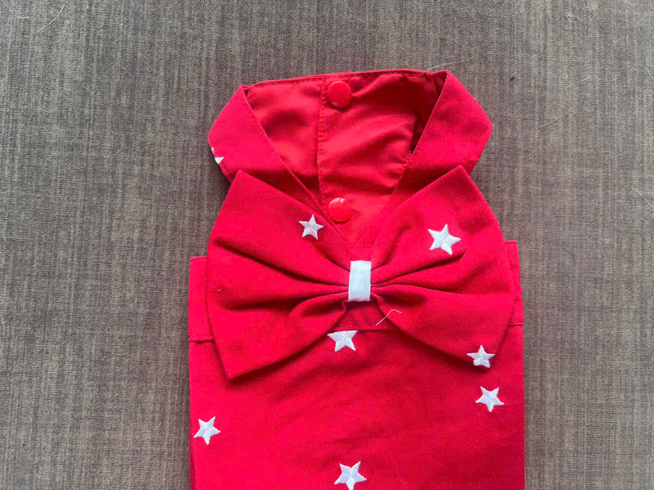 Đầm yếm váy đỏ từ 1-8kg cho thú cưng chó mèo